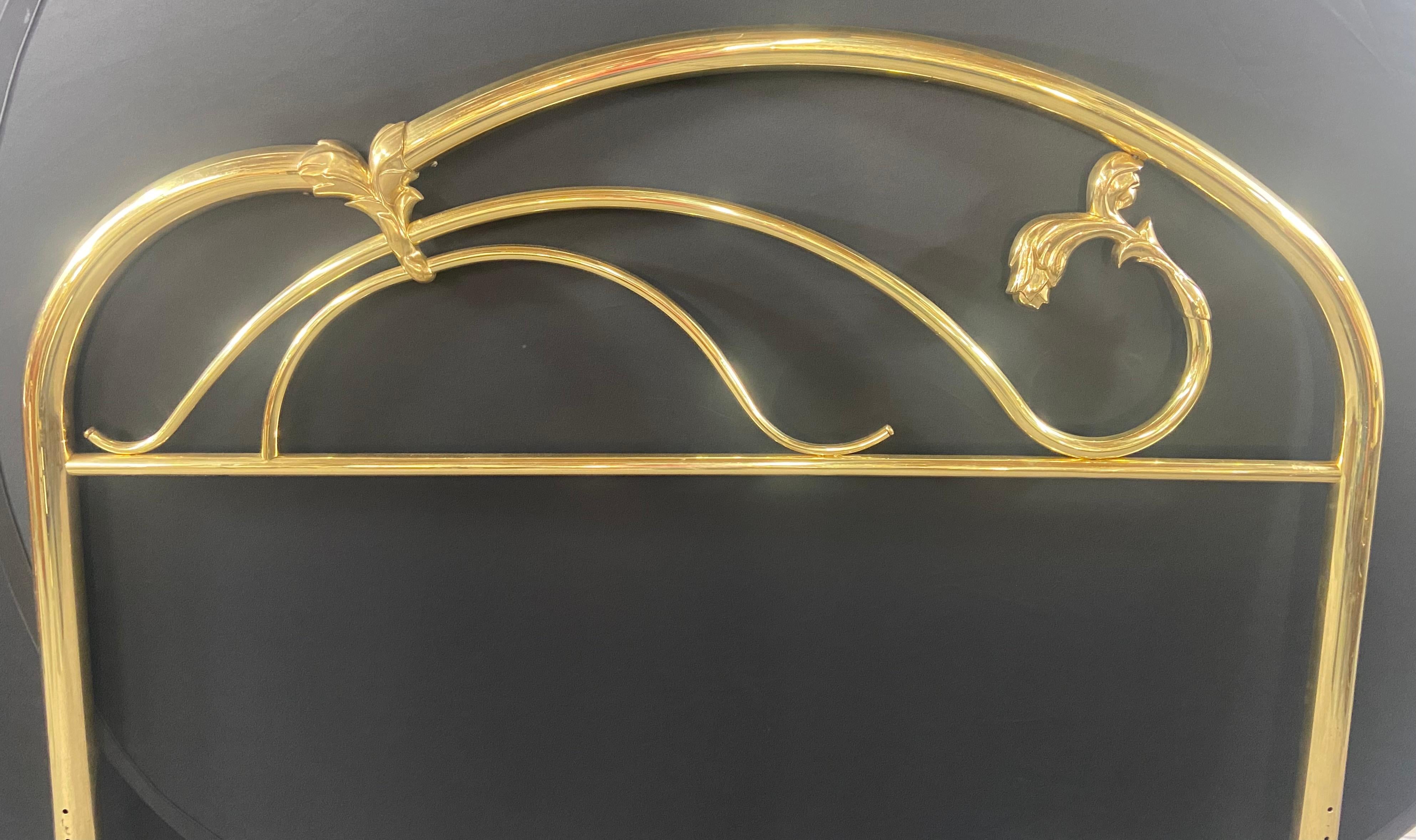 Art Deco Brass Bed Headboard 2