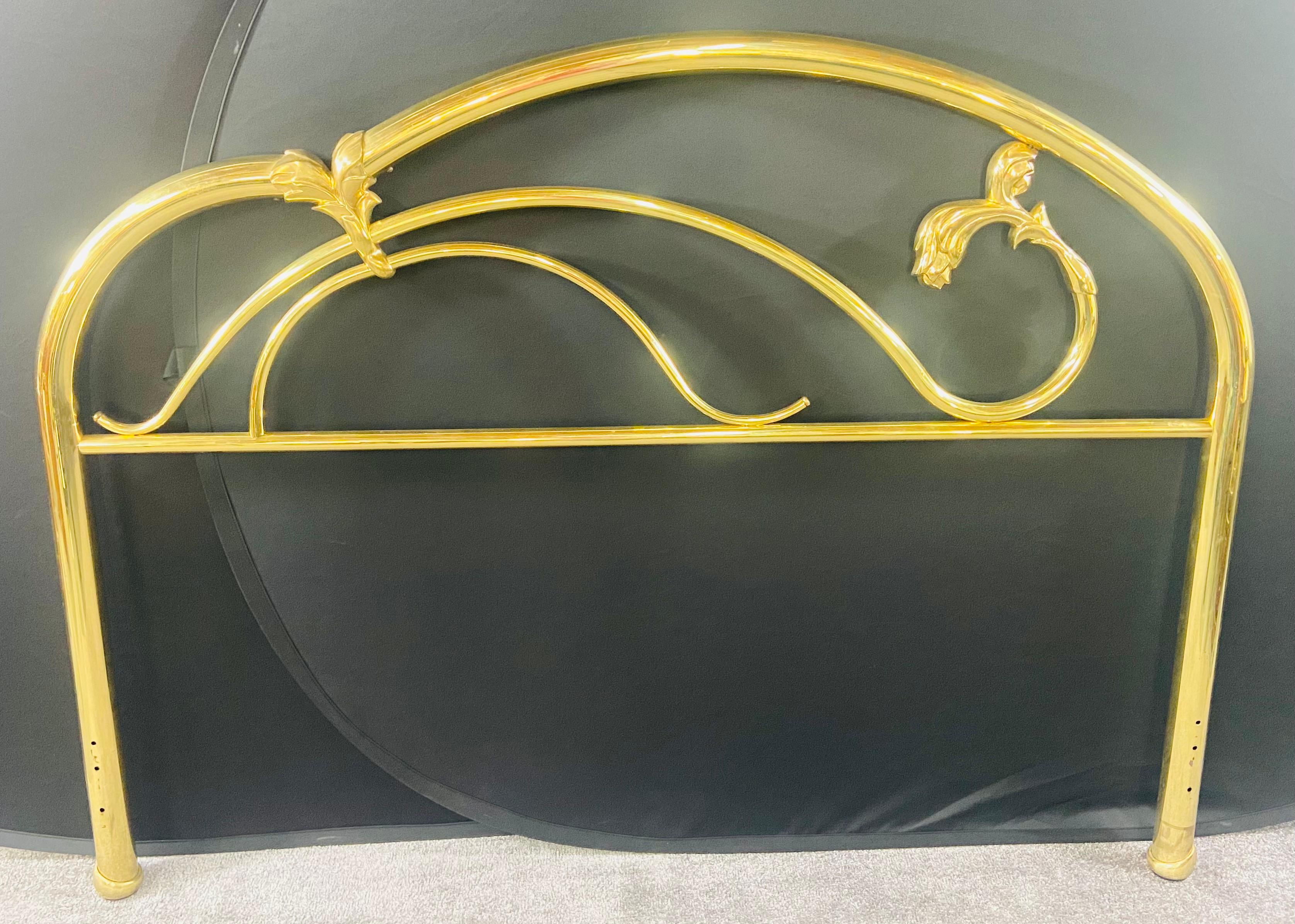  Art Deco Brass Bed Headboard 3