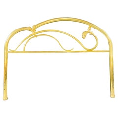 Vintage  Art Deco Brass Bed Headboard