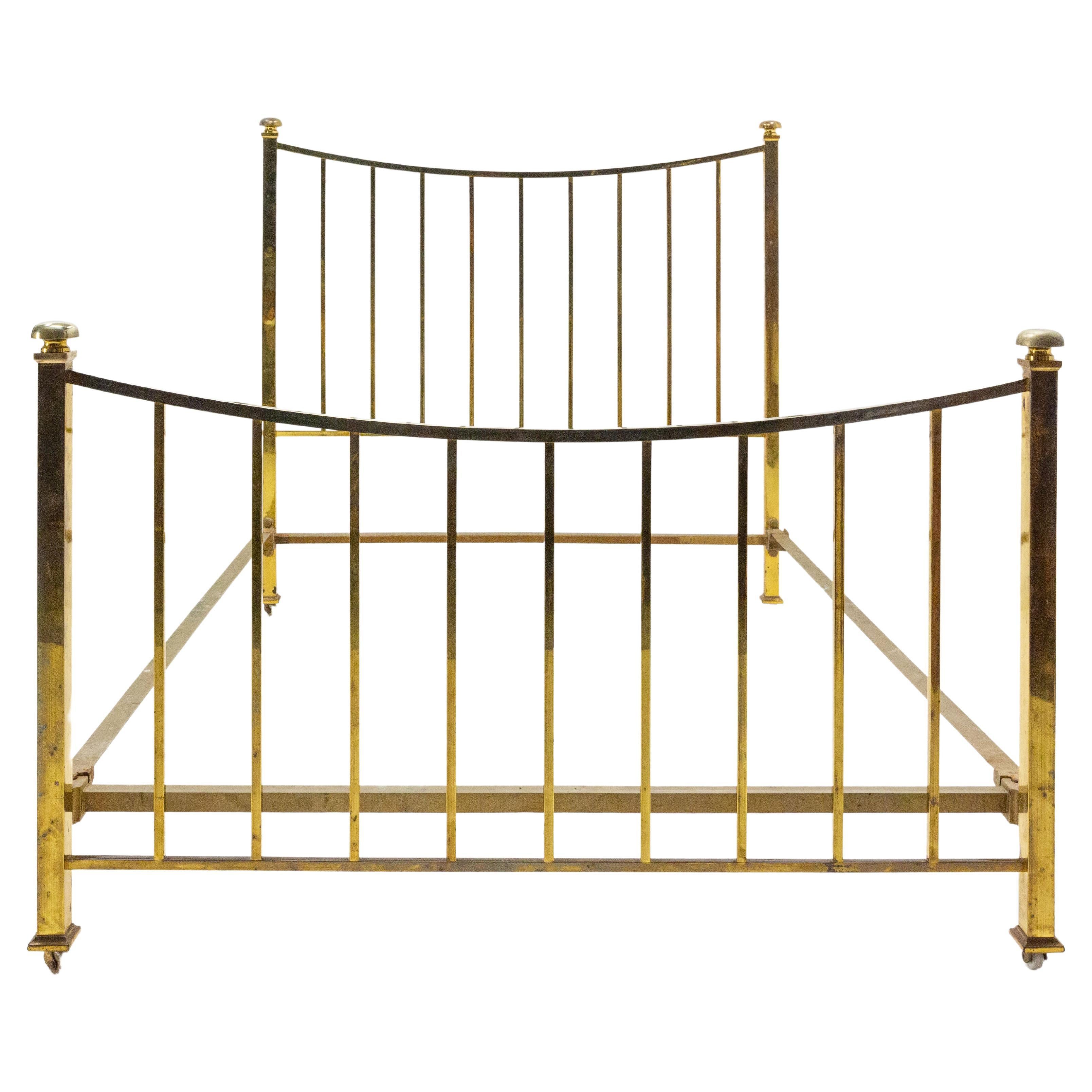 Art Deco Brass Bed US Double Bed UK Full Size French, c. 1930