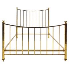 Vintage Art Deco Brass Bed US Double Bed UK Full Size French, c. 1930