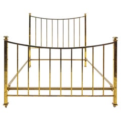 Retro Art Deco Brass Bed US Double Bed UK Full Size French, c. 1930