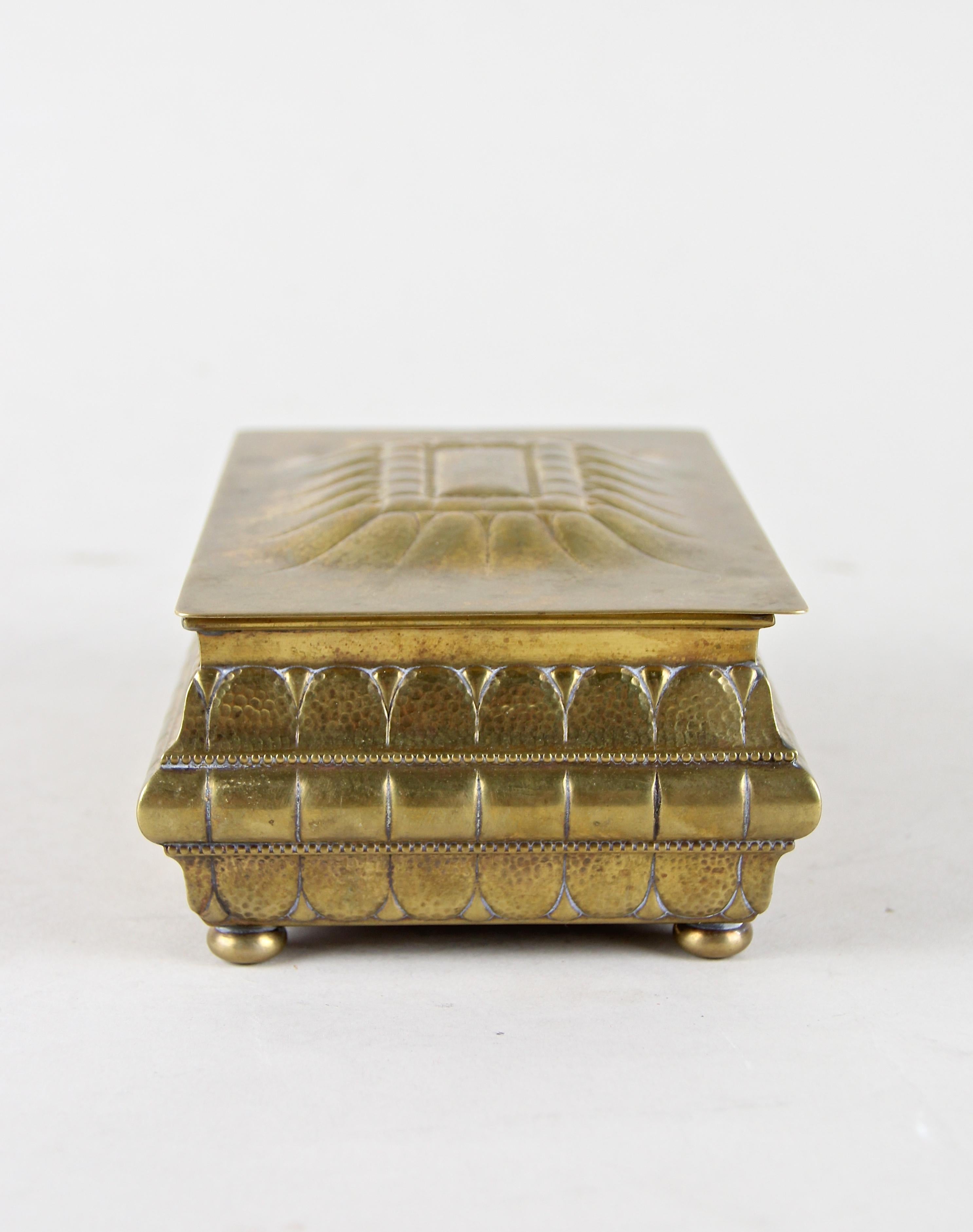 20th Century Art Deco Brass Box by WMF, Germany, circa 1920