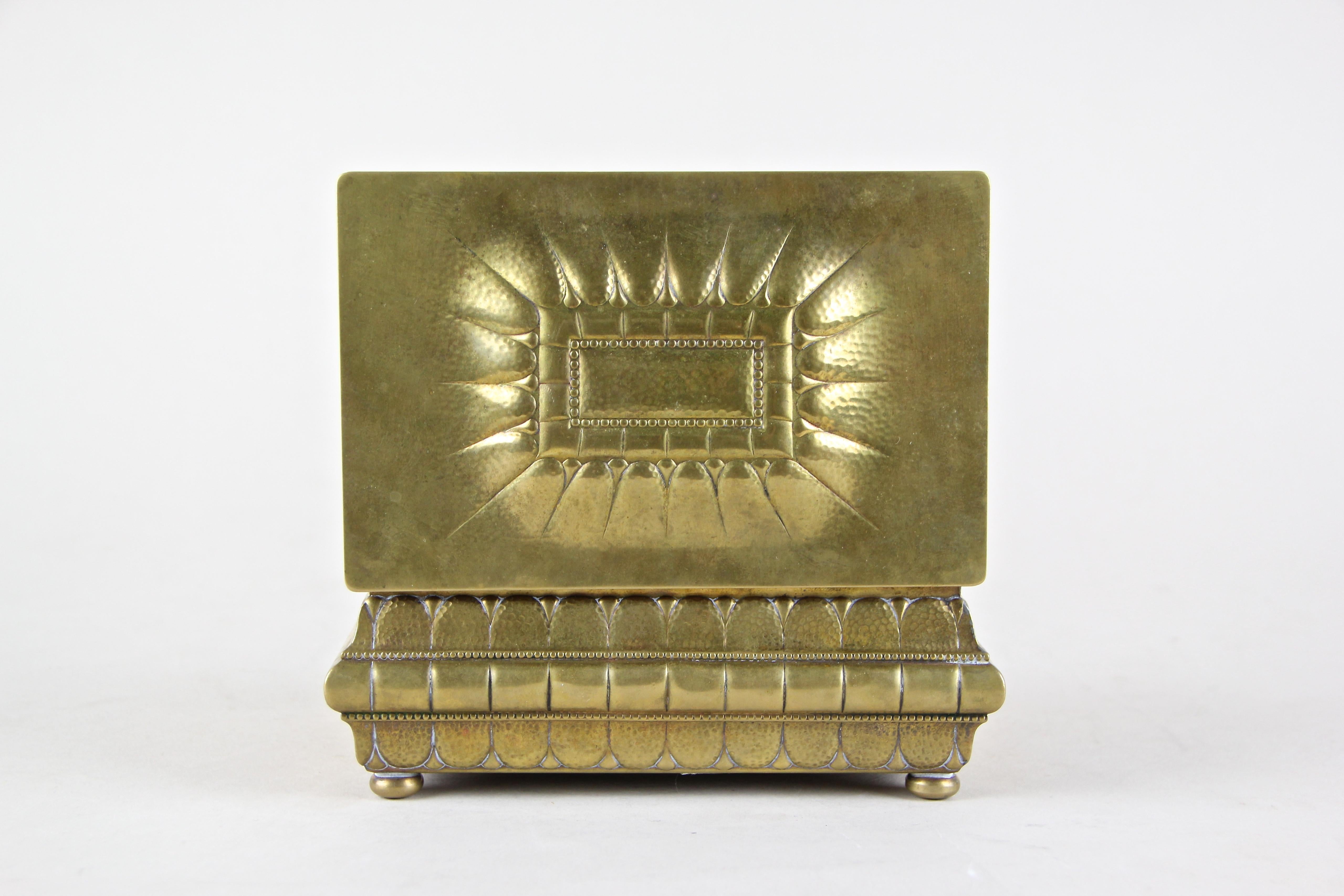 Art Deco Brass Box by WMF, Germany, circa 1920 1