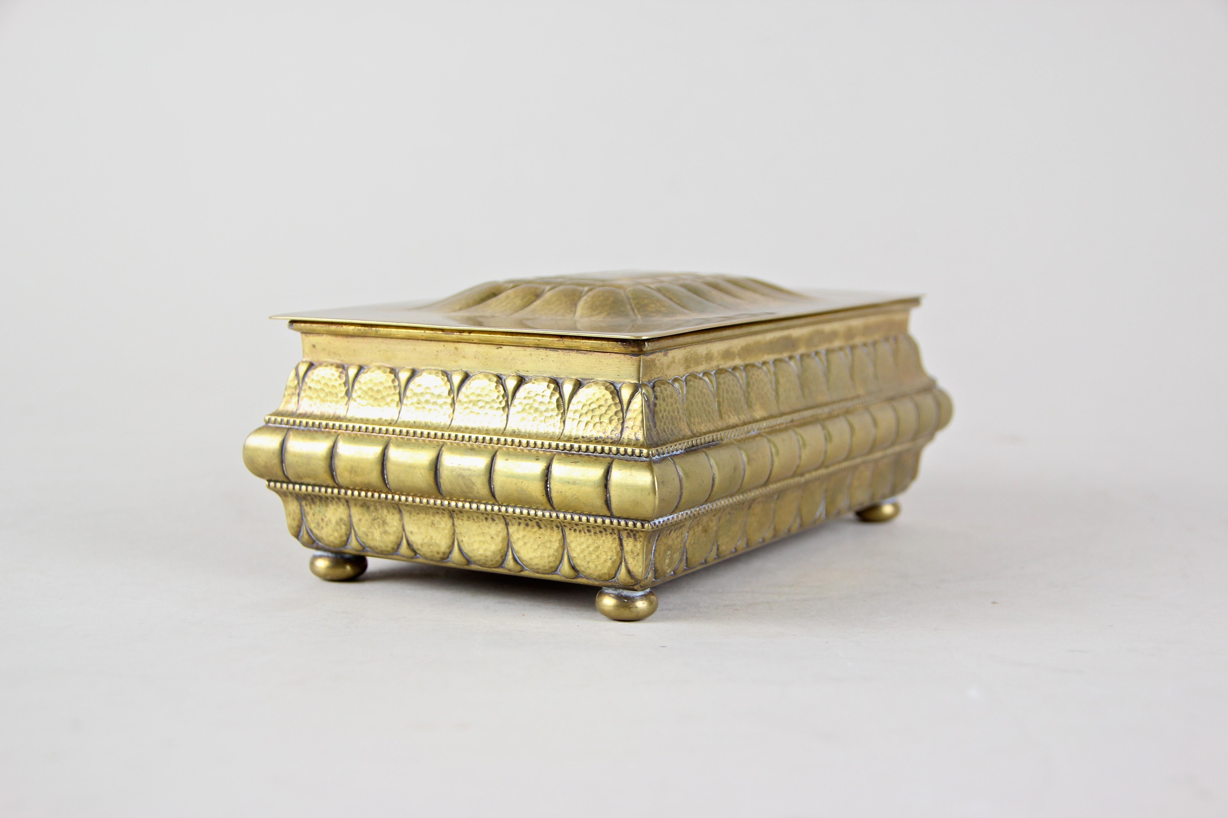 Art Deco Brass Box by WMF, Germany, circa 1920 2
