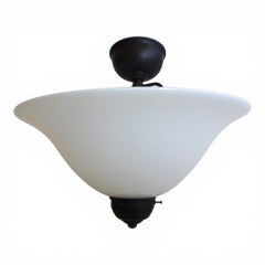 Lampada da soffitto in ottone Art Deco