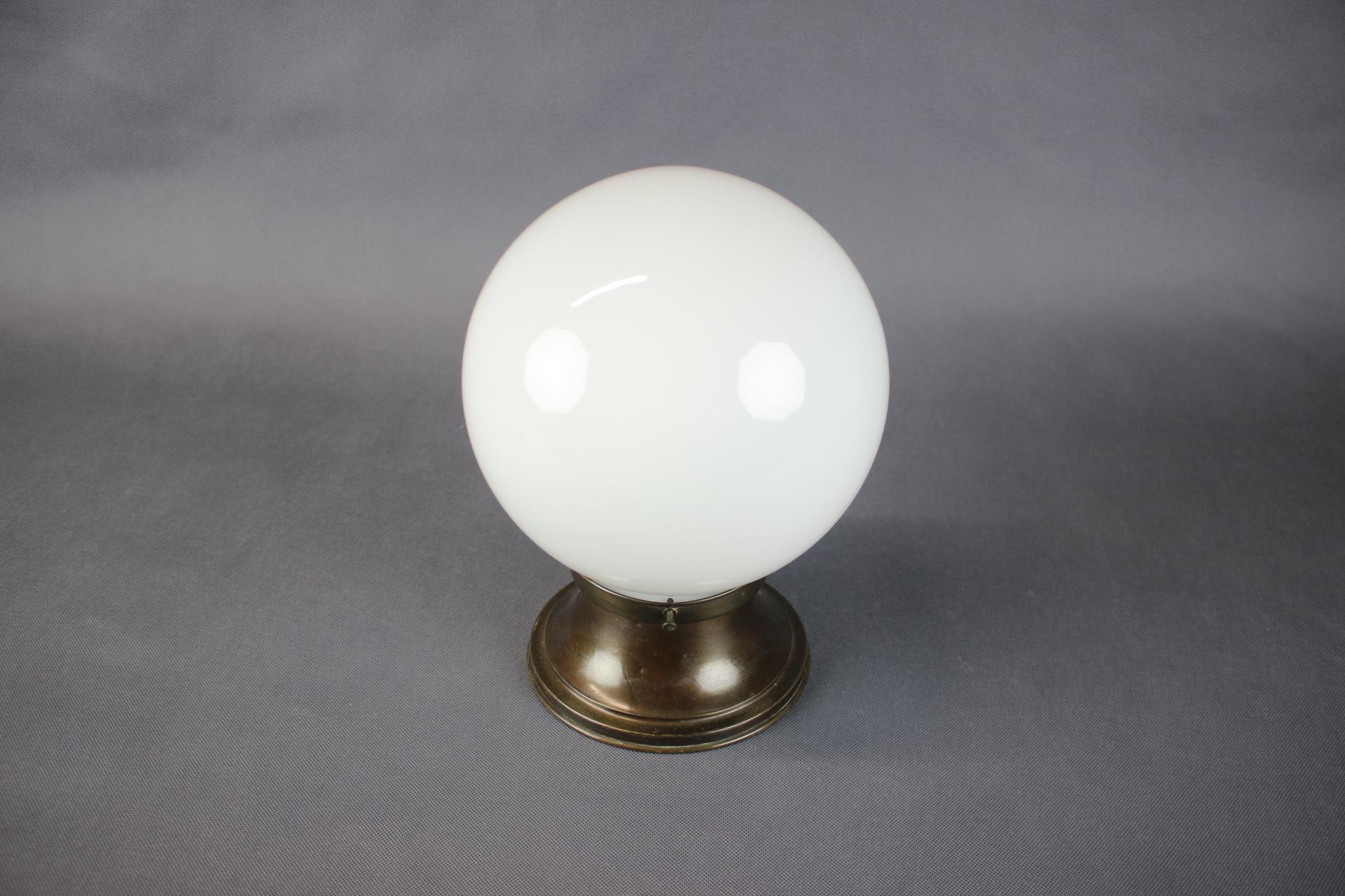 Ceco Lampada da soffitto in ottone Art Déco, anni '20 in vendita