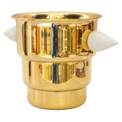 Used Art Deco Brass Champagne Bucket vienna around 1920s