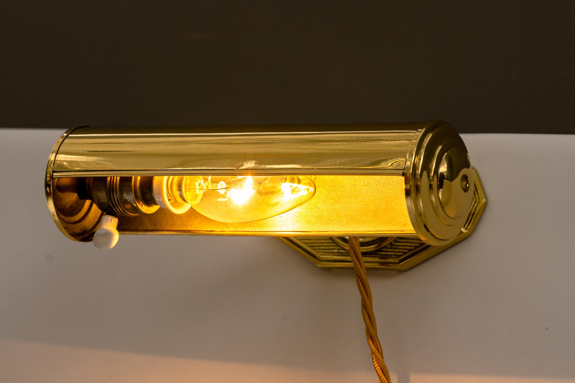Art Deco Brass Clamp Lamp Vienna around 1920s 6