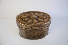 Scatola da caffè in ottone Art déco, anni '20 circa.