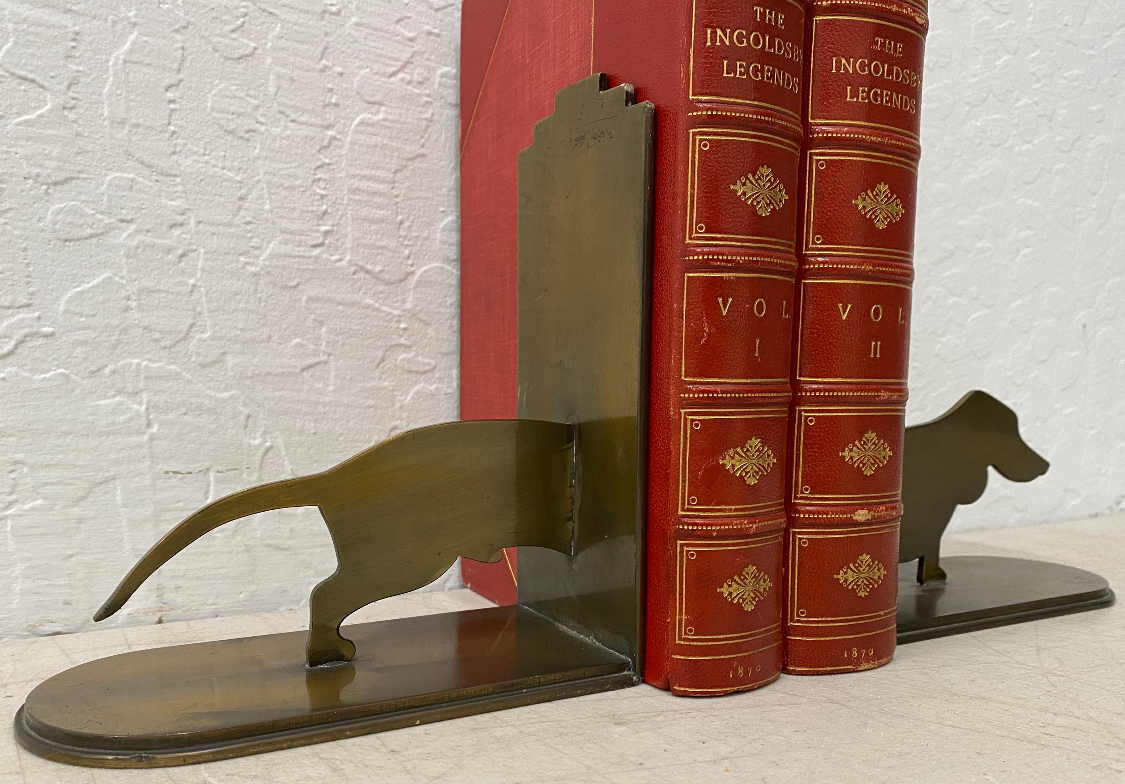 vintage dachshund bookends