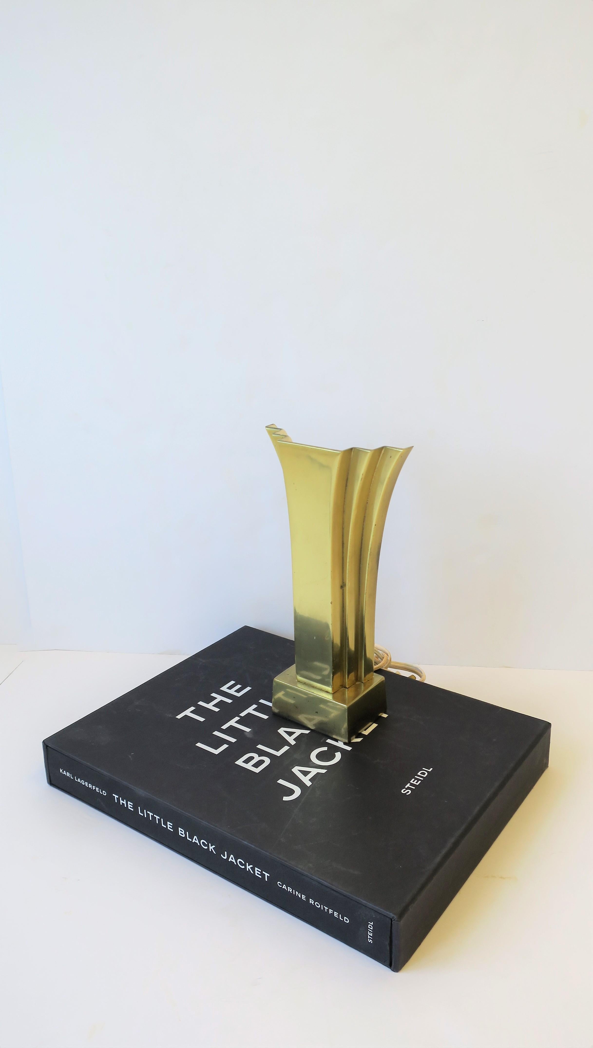 Art Deco Brass Desk or Table Lamp by Stiffel, circa 1970s For Sale 2