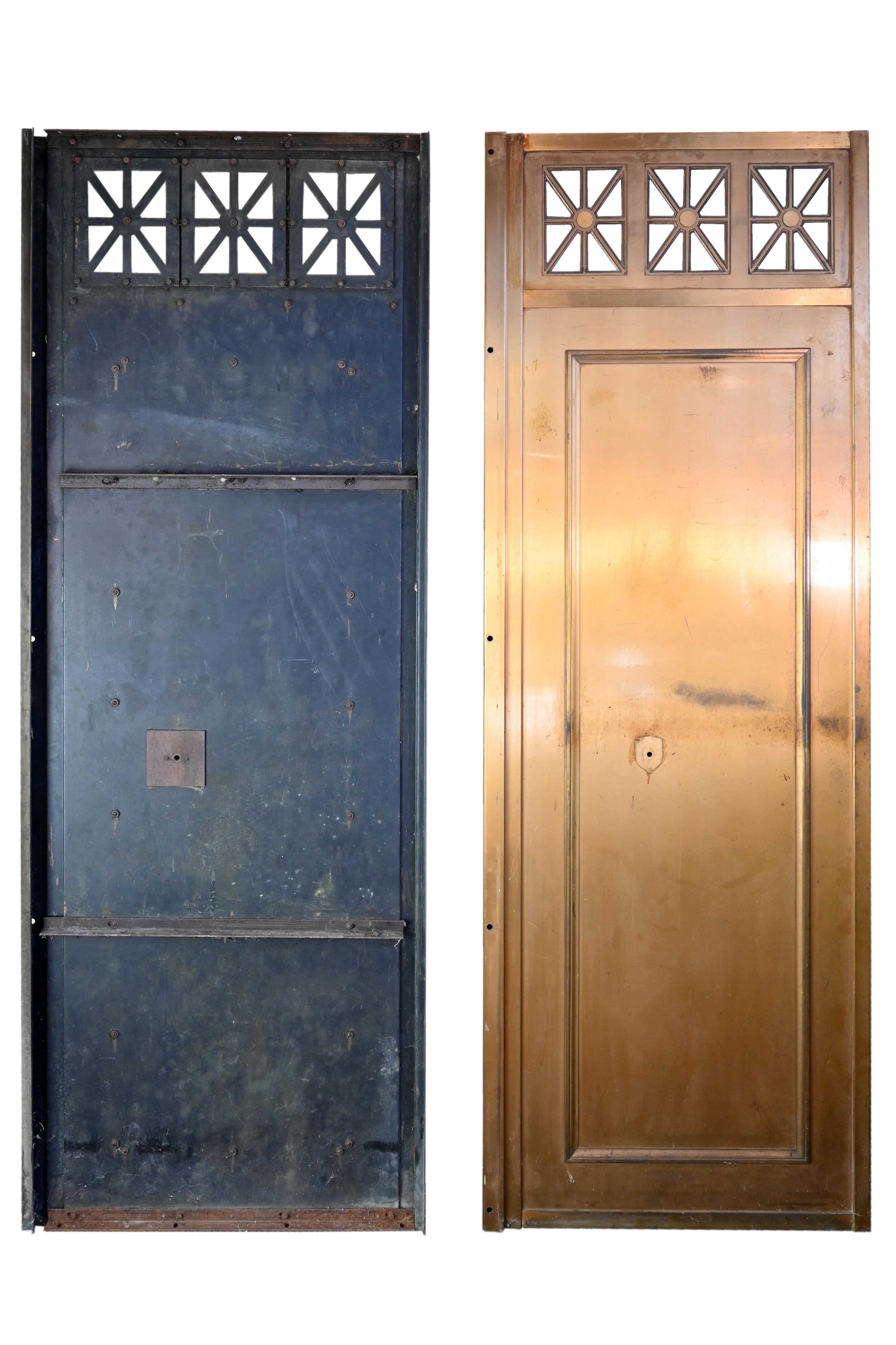 brass elevator doors