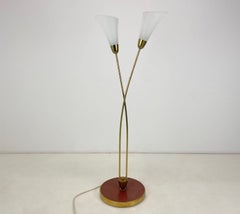 Art Deco Brass Floor Lamp, 1930's