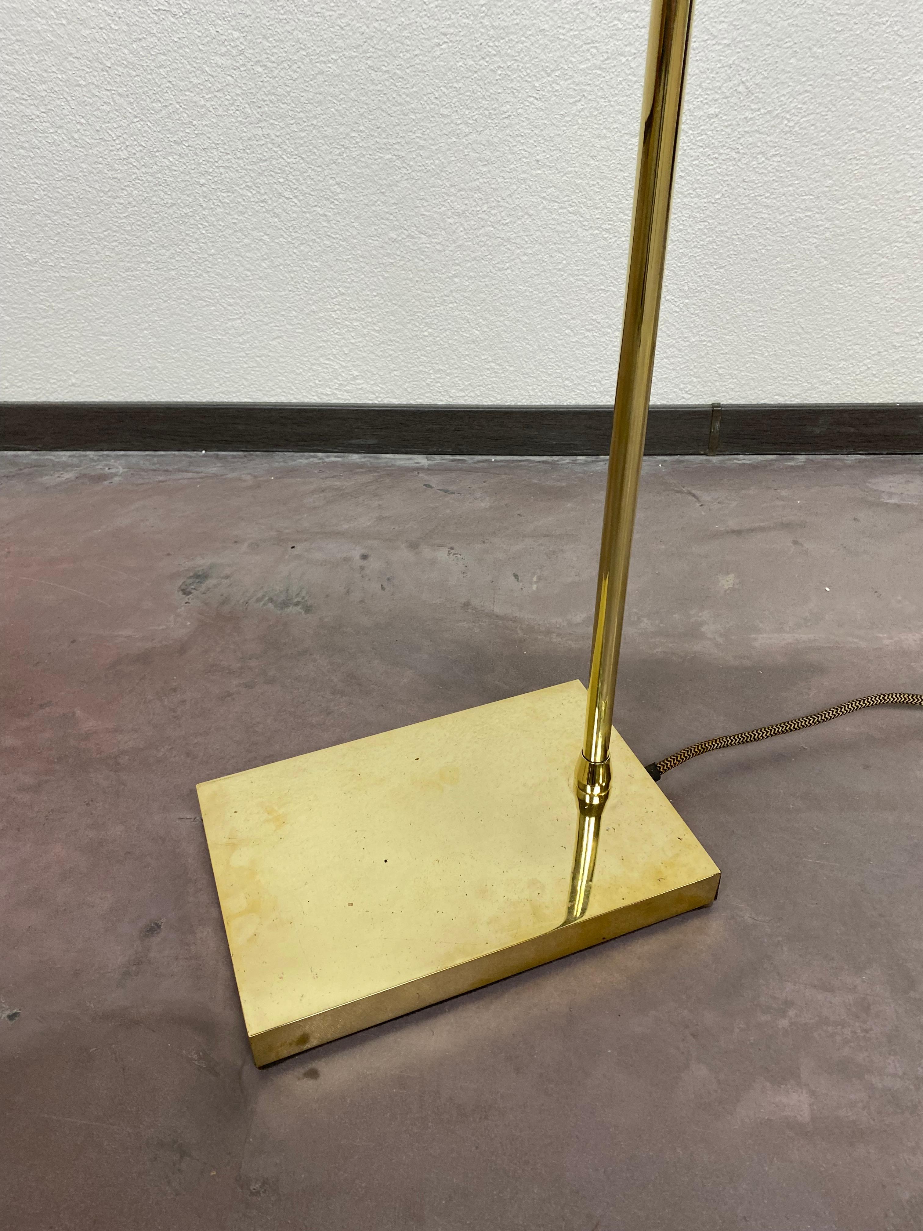 Slovak Art Deco Brass Floor Lamp by Franta Aníž For Sale