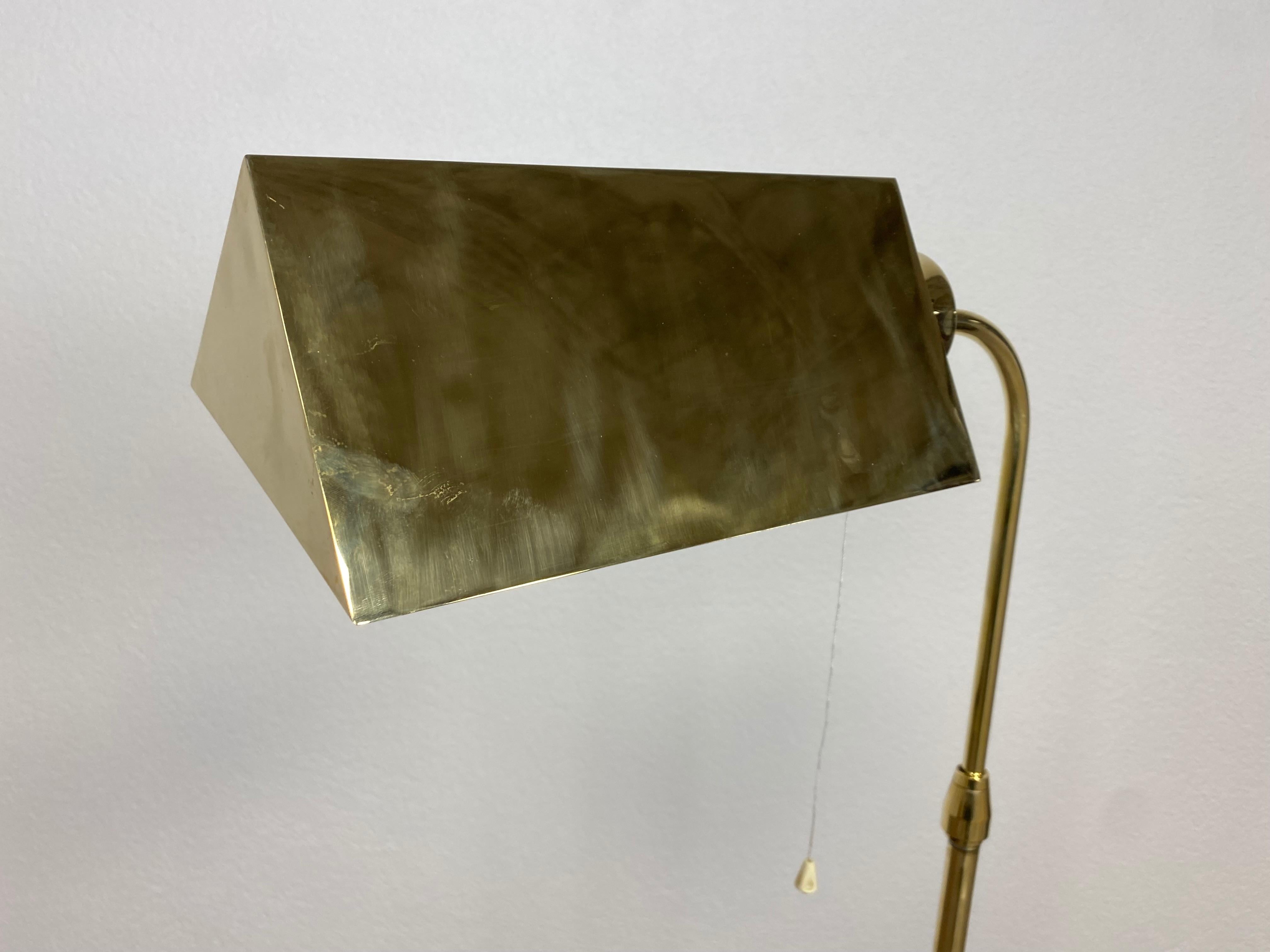 Mid-20th Century Art Deco Brass Floor Lamp by Franta Aníž For Sale
