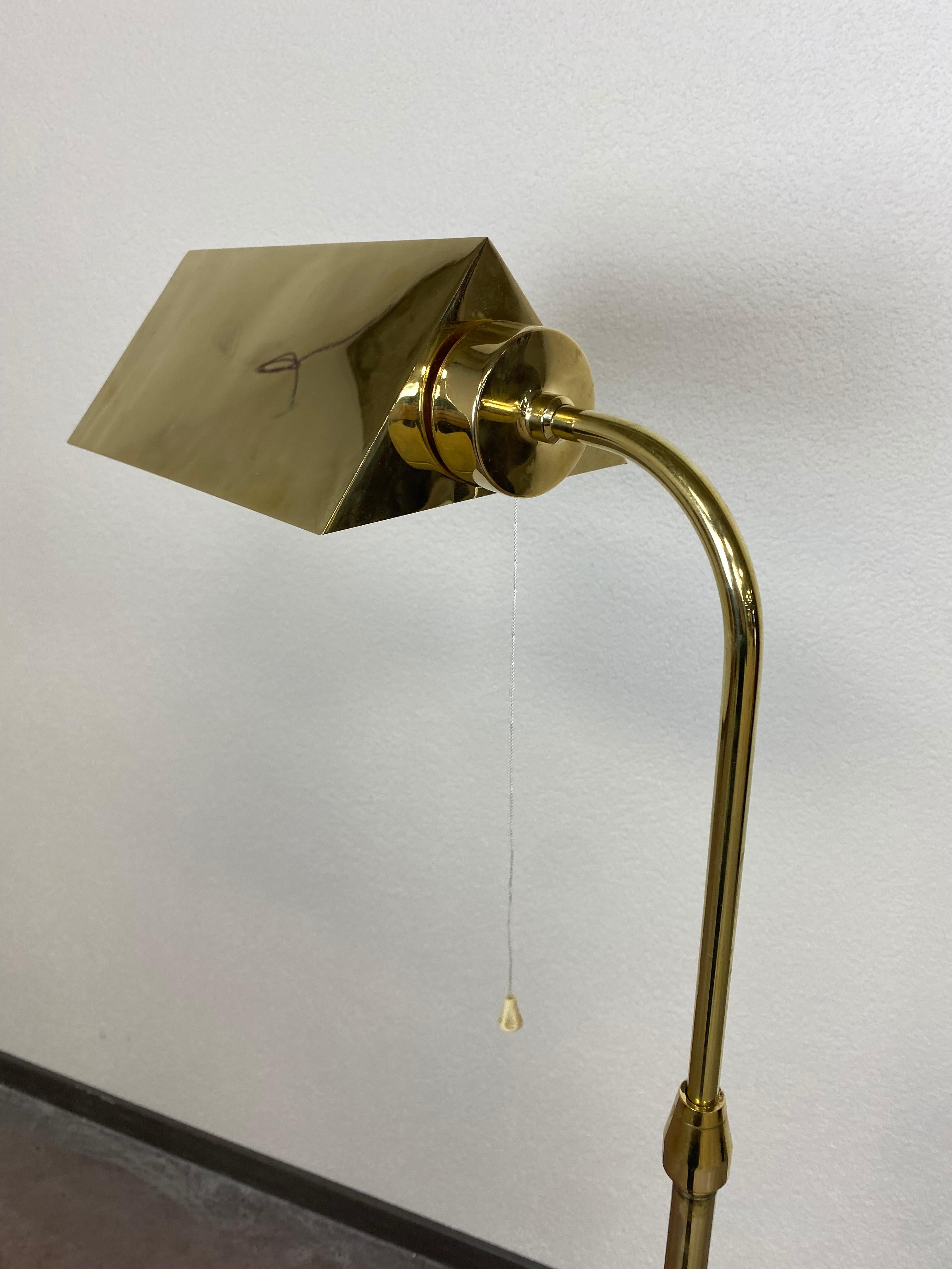Art Deco Brass Floor Lamp by Franta Aníž For Sale 4