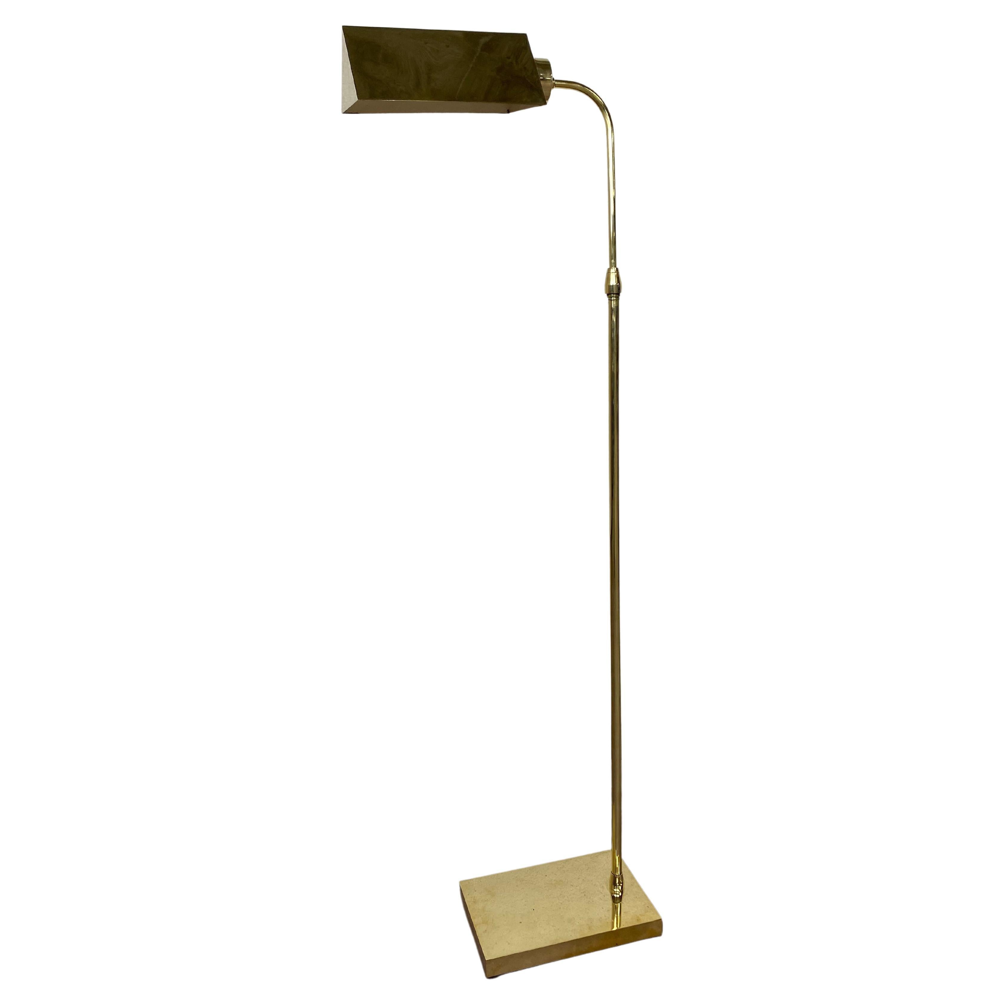 Art Deco Brass Floor Lamp by Franta Aníž For Sale