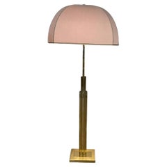 Vintage Art Deco brass floor lamp