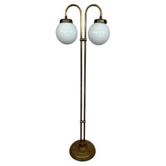 Art deco brass floor lamp