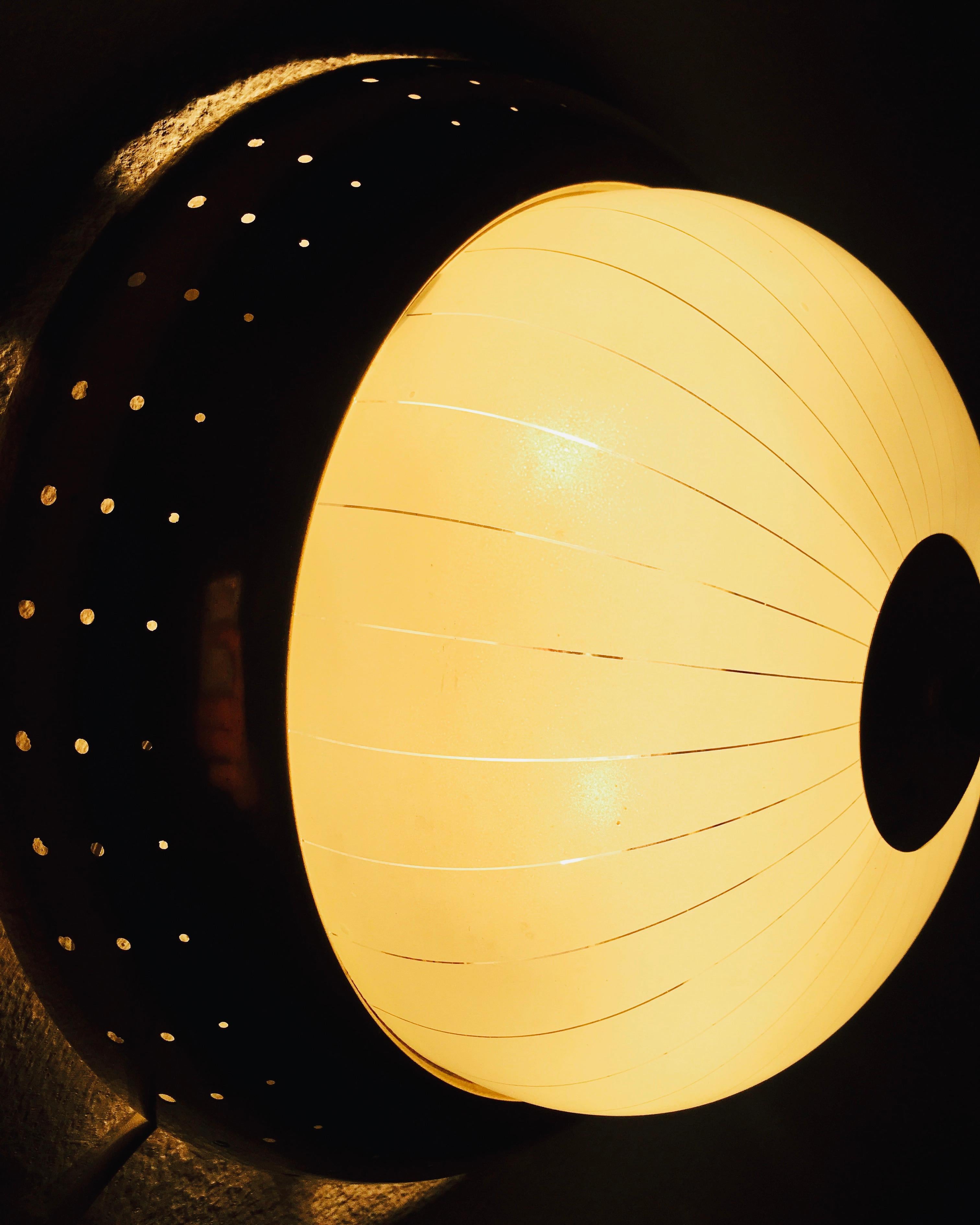 Art Deco Brass Flush Light For Sale 4