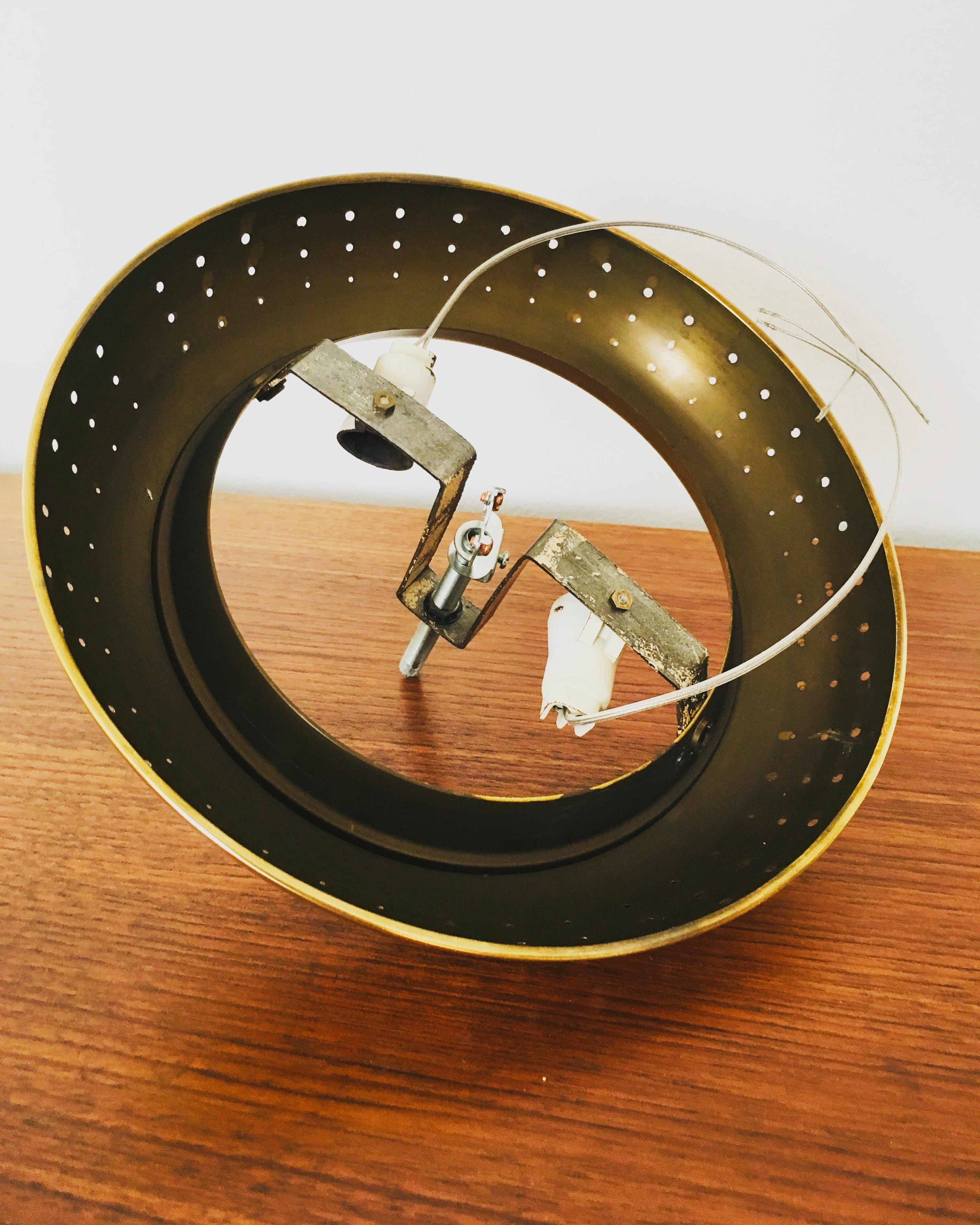 Art Deco Brass Flush Light For Sale 6