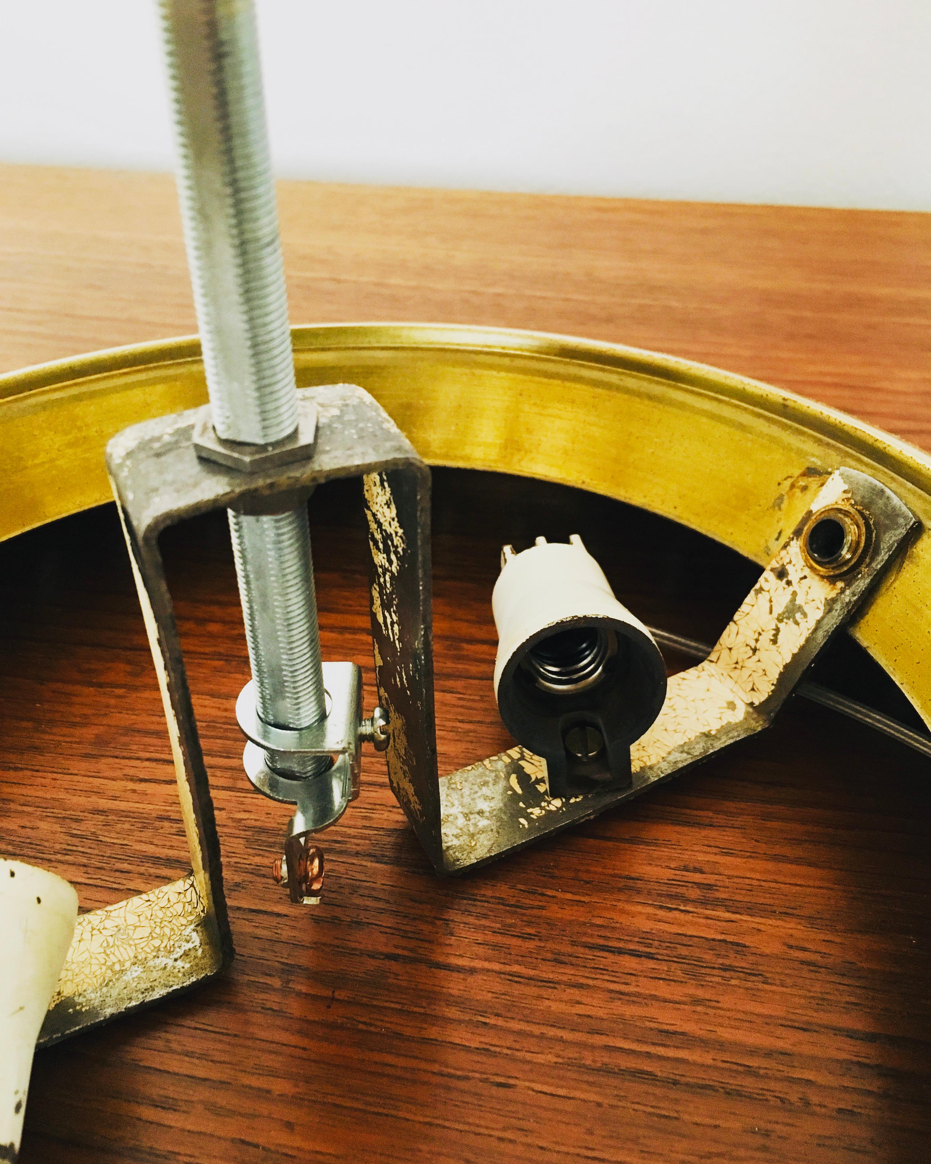 Art Deco Brass Flush Light For Sale 7