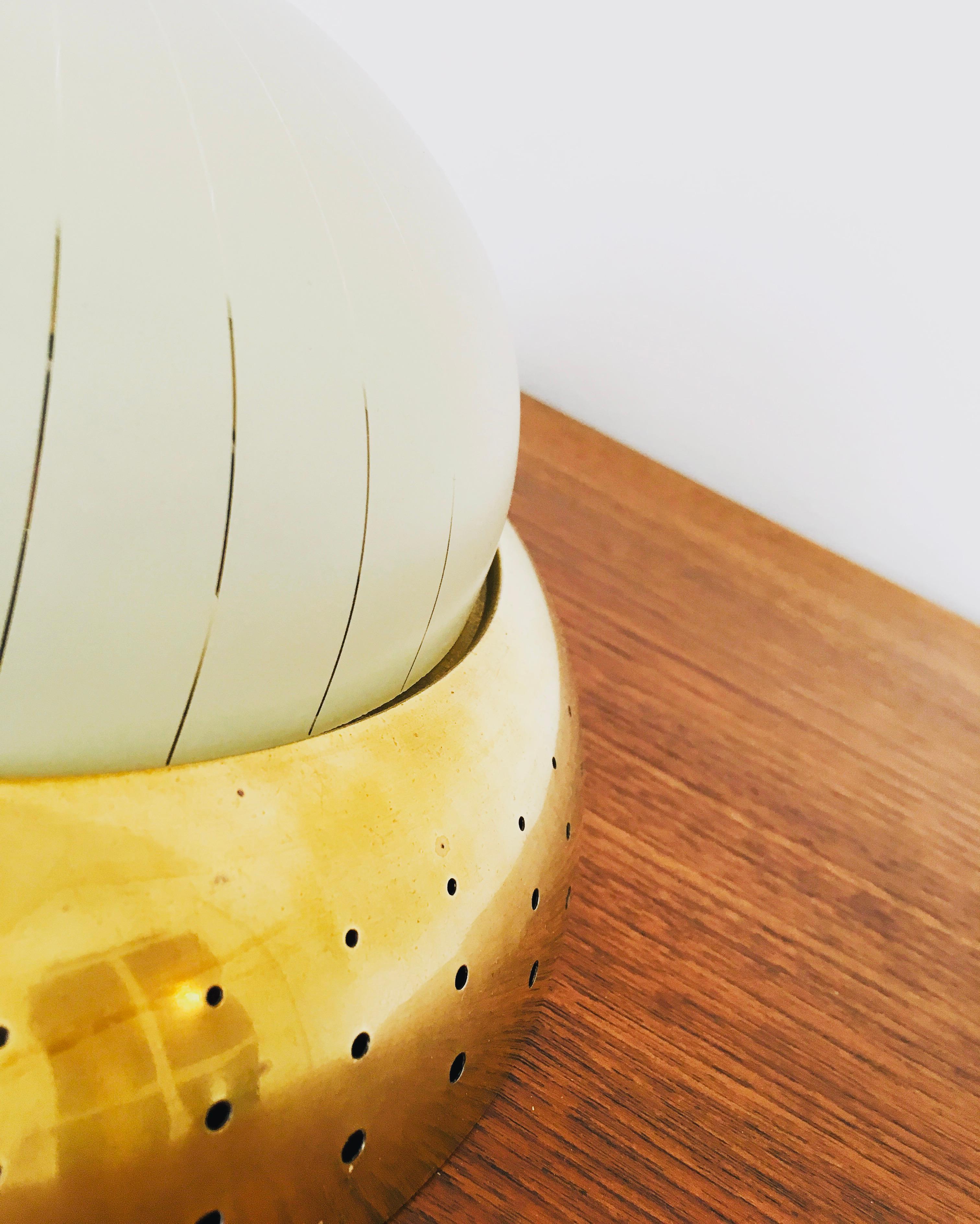 Art Deco Brass Flush Light For Sale 1