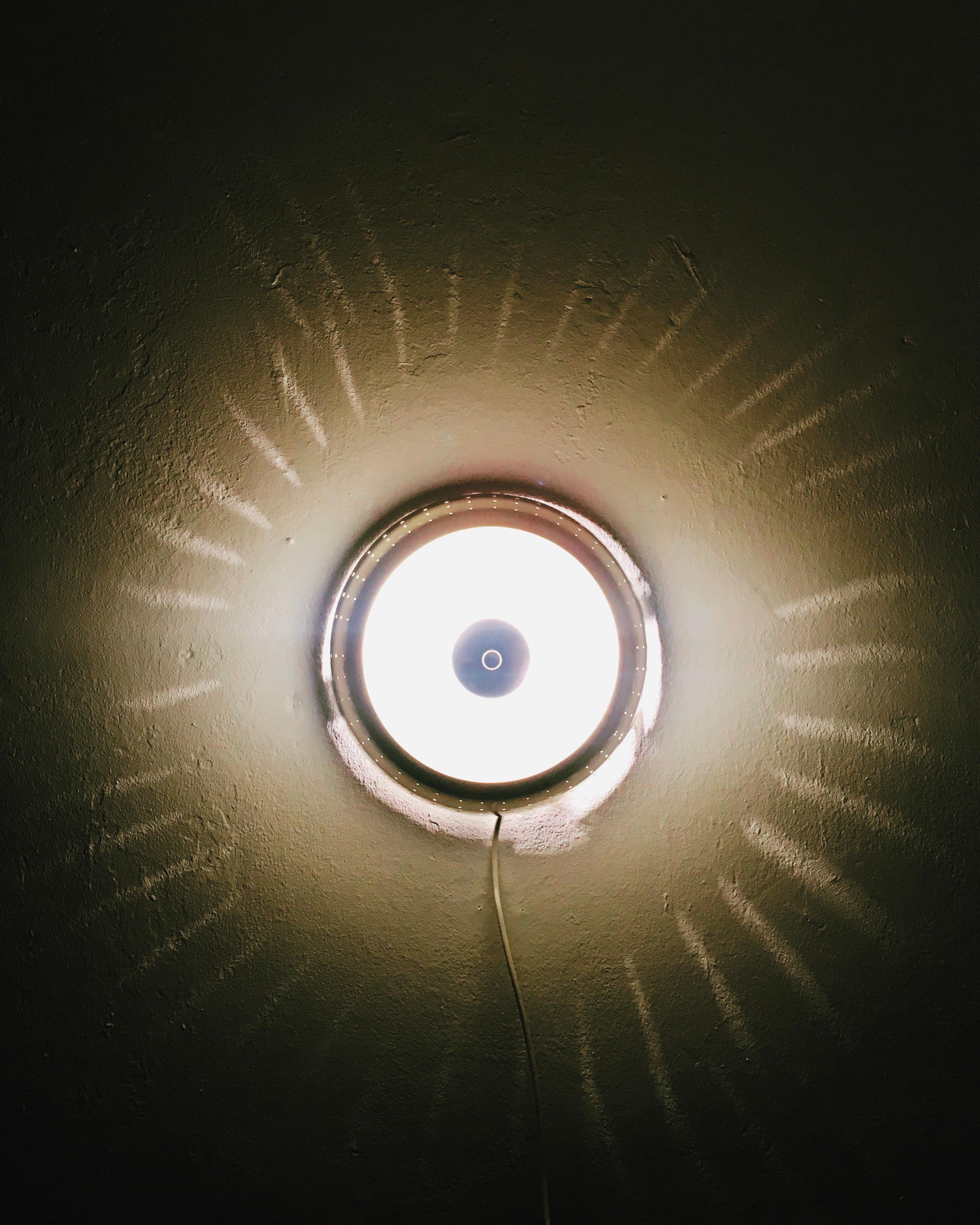 Art Deco Brass Flush Light For Sale 2