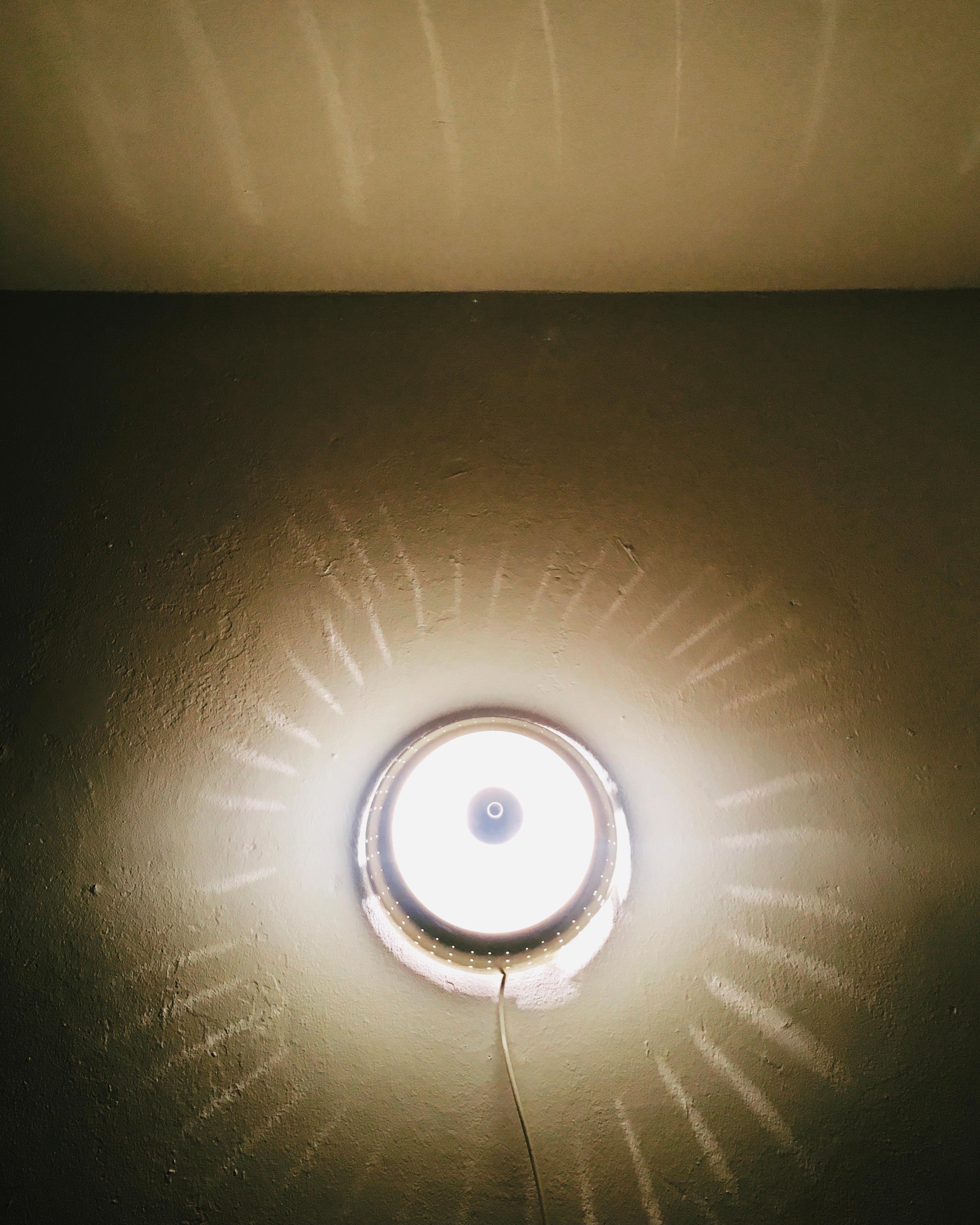 Art Deco Brass Flush Light For Sale 3