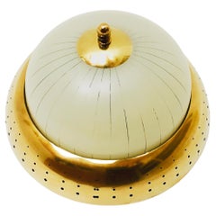 Art Deco Brass Flush Light