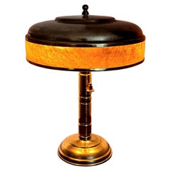 Art Deco Brass French Table Lamp