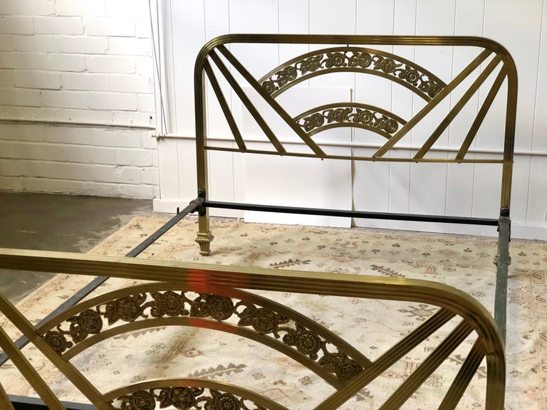 Art Deco Brass Full Size Bed Frame at 1stDibs art deco bed frames