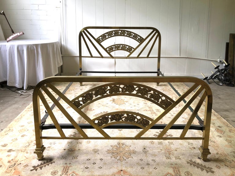 Art deco hot sale metal bed