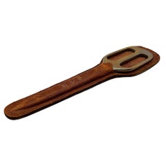 Art Deco Brass Handle German Scissors in Leather Case by Arthur Salm