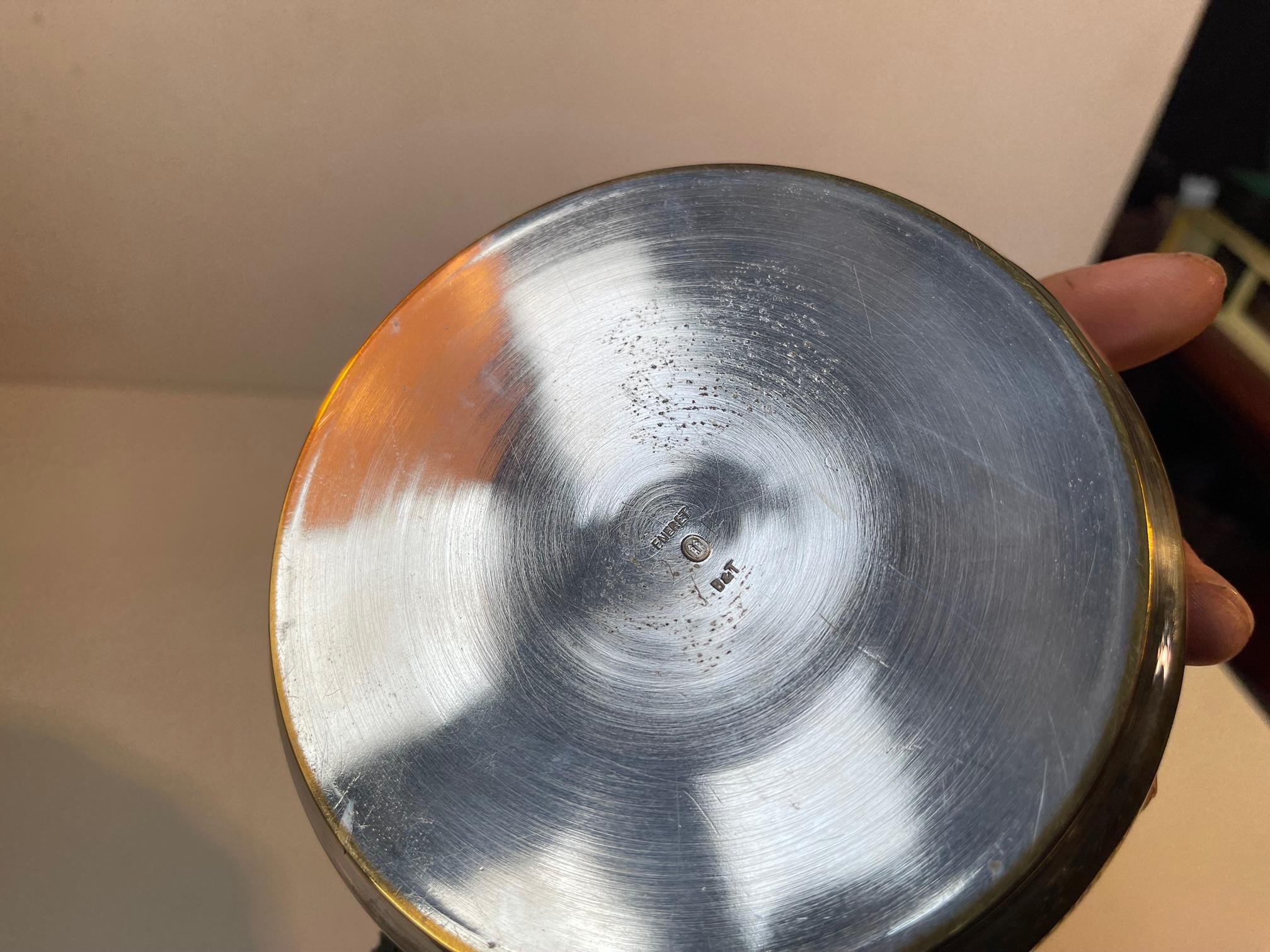 Art-Déco- Weihrauchschale aus Messing mit Schwanen, Dänemark, 1930er Jahre im Zustand „Gut“ im Angebot in Esbjerg, DK