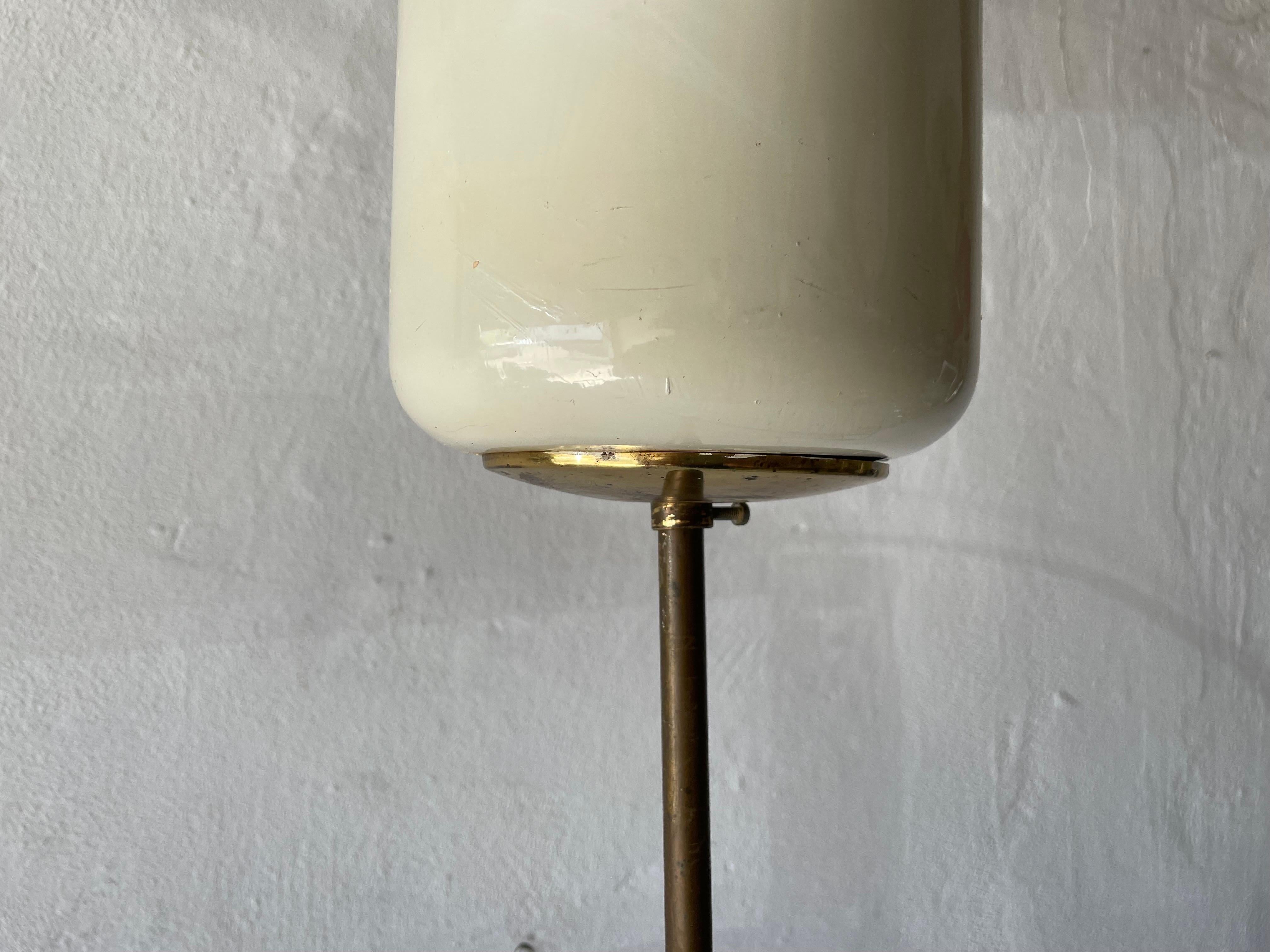 Art Deco Brass Industrial Ceiling Lamp by Kaiser & Co., 1930s, Germany 3