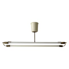 Art Deco Brass Industrial Ceiling Lamp by Kaiser & Co., 1930s, Germany