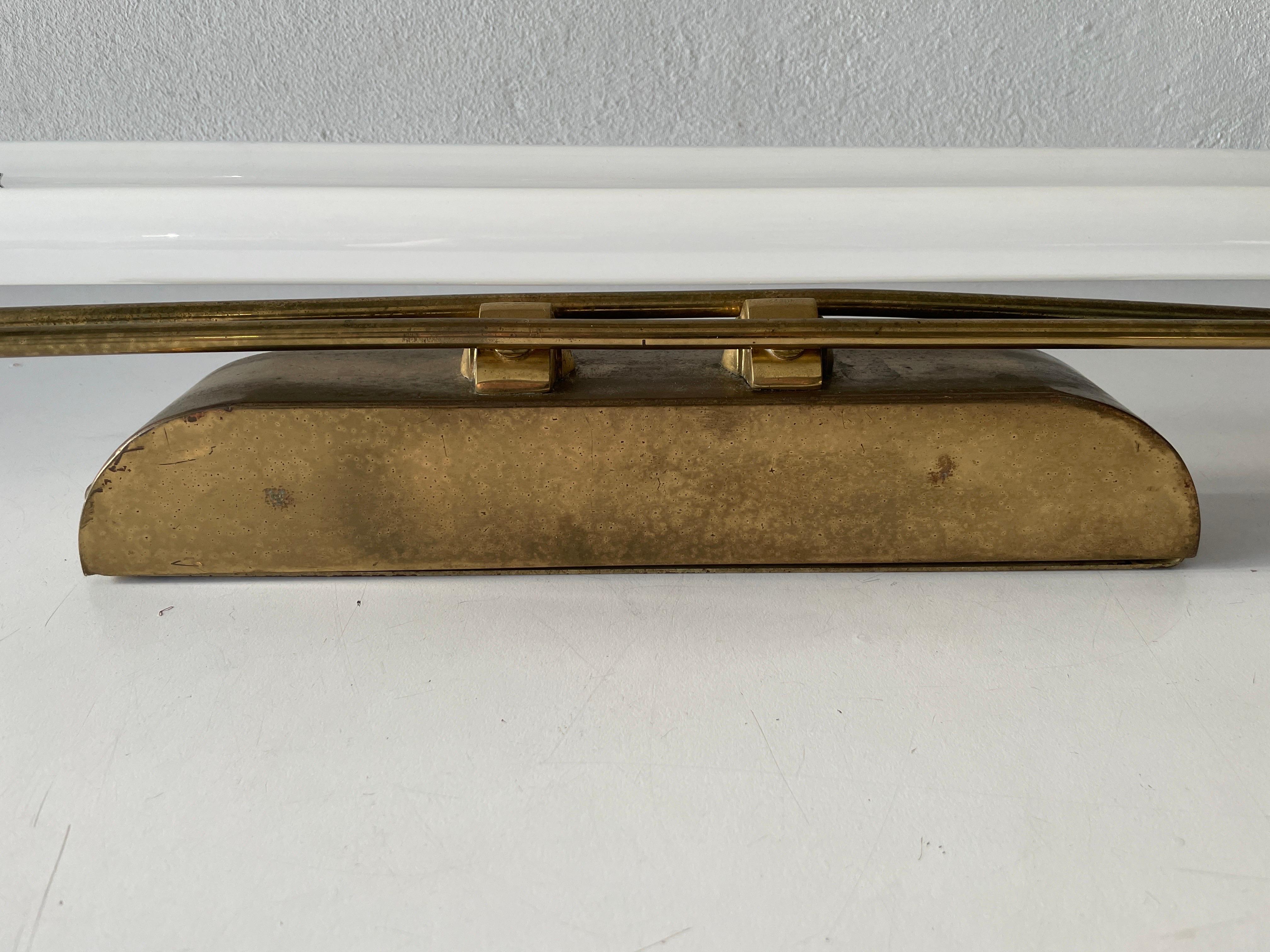Art Deco Brass Industrial Cinema Sconce with Fluorescent Tubes, 1930s, Germany For Sale 6