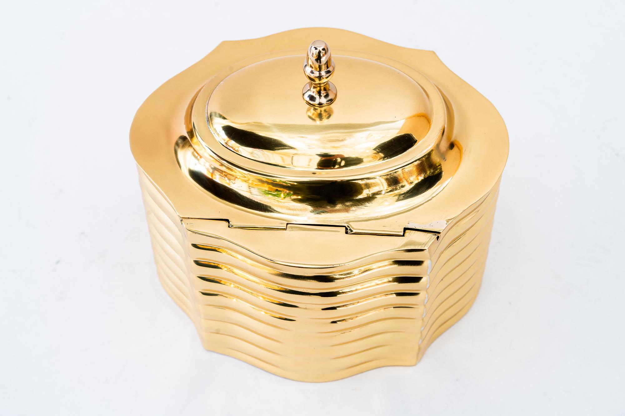 Art Deco brass Jewelry Box around 1920s im Angebot 1