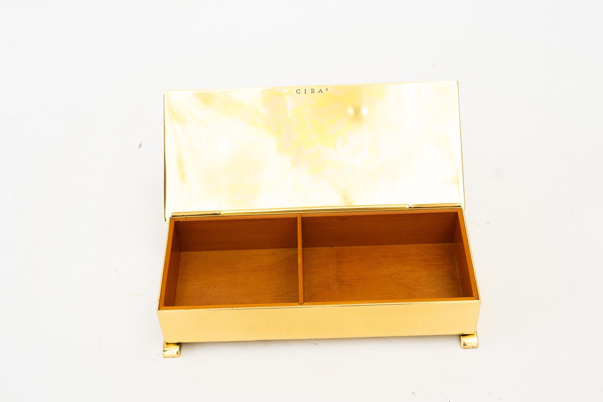 Art Deco brass Jewelry Box vienna around 1920s For Sale 2