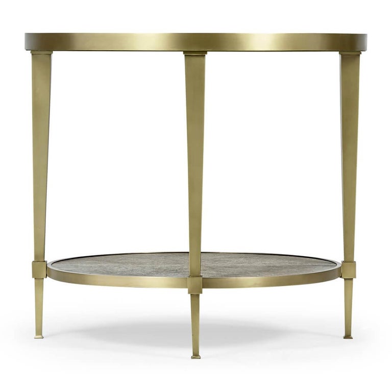 Art Deco Brass Lamp Table For Sale at 1stDibs