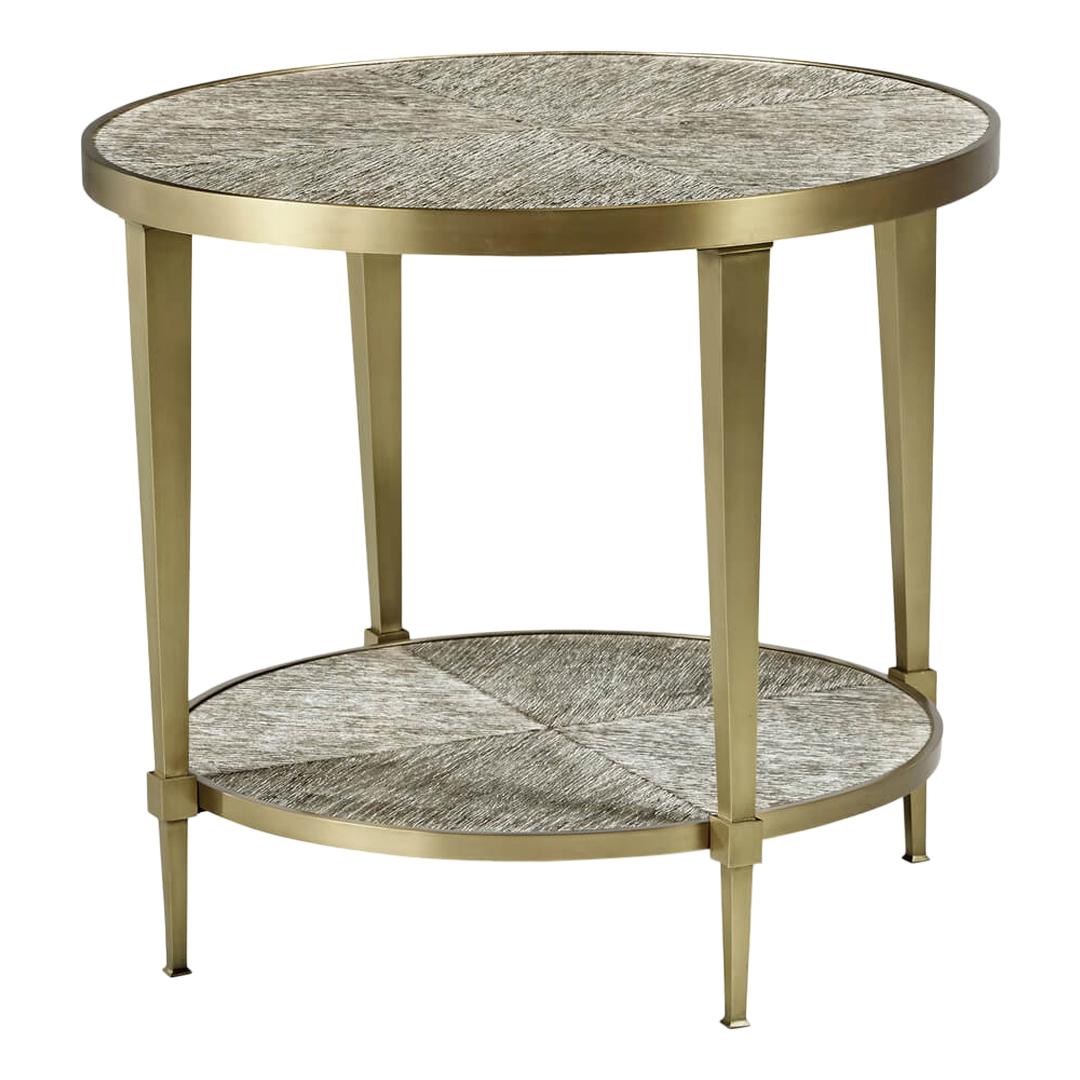 Art Deco Brass Lamp Table