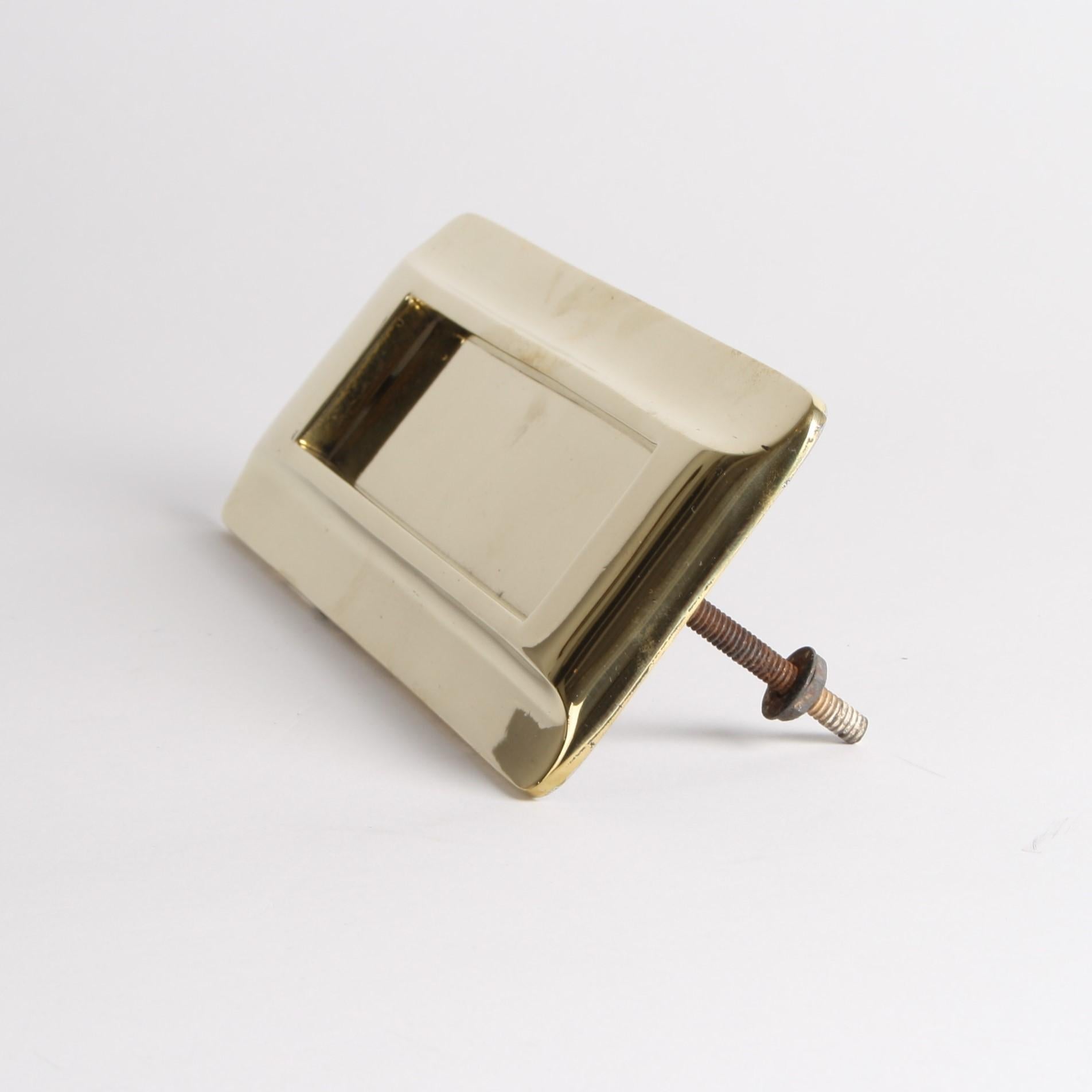 vintage brass letterbox