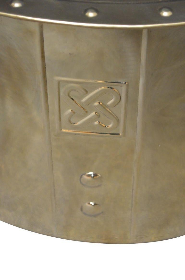 Art Deco Brass Log or Coal Bin In Good Condition For Sale In High Peak, GB