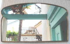 Art Deco Brass Mirror