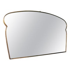 Art Deco Brass Mirror