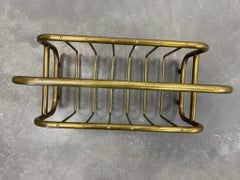 Art Deco Brass Newspaper Holder