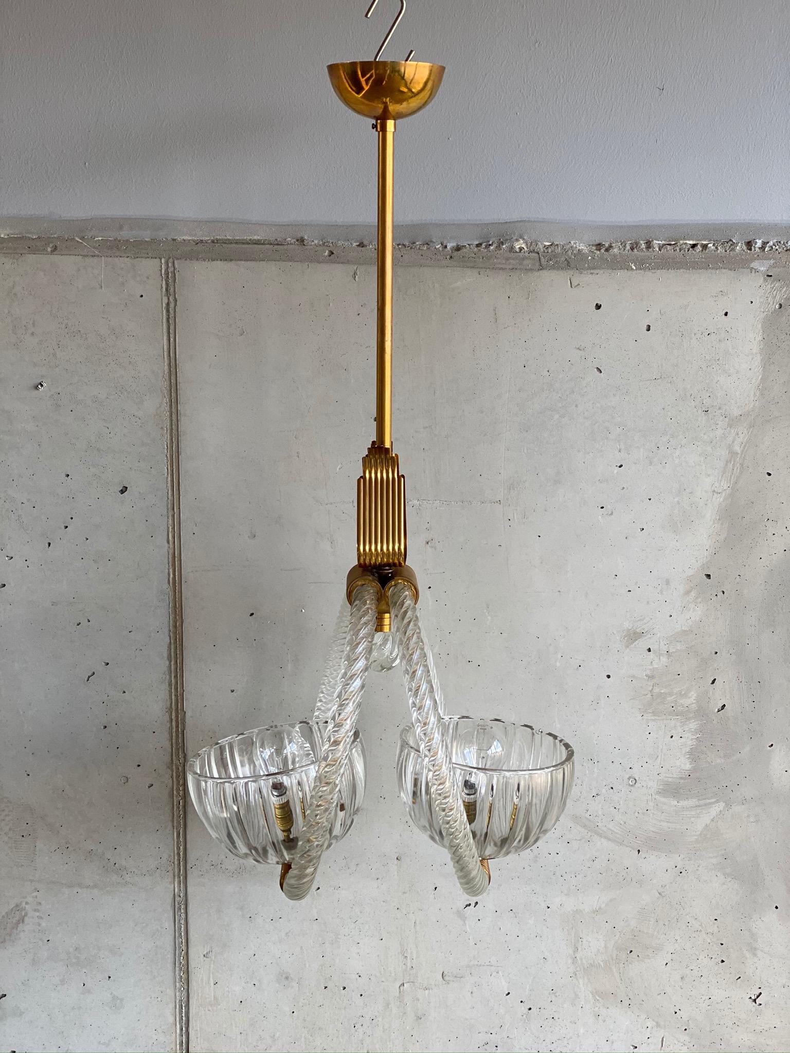 large metal pendant light