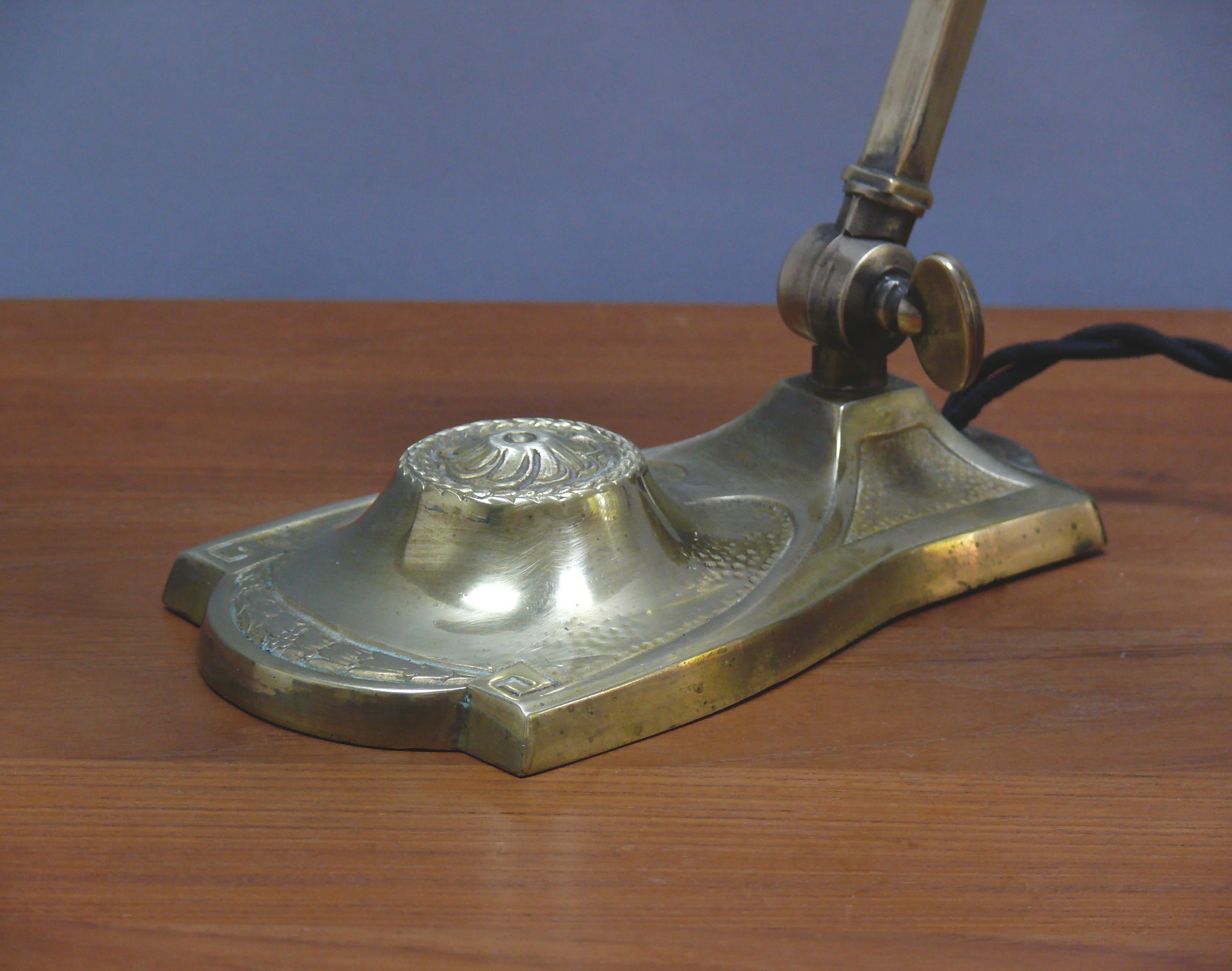 Art Deco Brass Piano Lamp, 1920s en venta 3